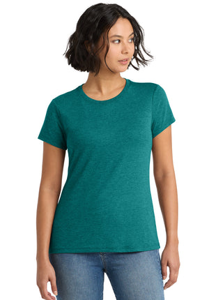District ® Women's Perfect Tri® Tee. DM130L - Heathered Teal | District