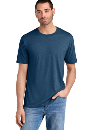 District ® Perfect Tri®Tee. DM130 - Heathered Neptune Blue | District