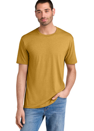 District ® Perfect Tri®Tee. DM130 - Ochre Yellow Heather | District