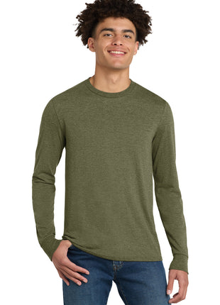 District® Perfect Tri® Long Sleeve Tee . DM132 - Military Green Frost | District