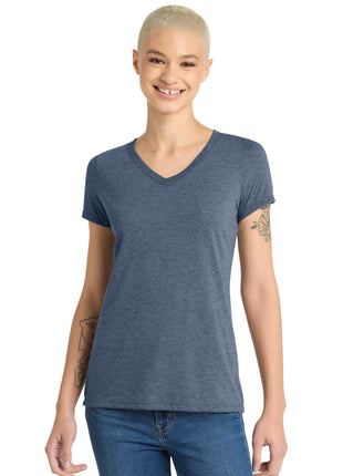 District® Women's Perfect Tri® V-Neck Tee. DM1350L - Navy Frost | District