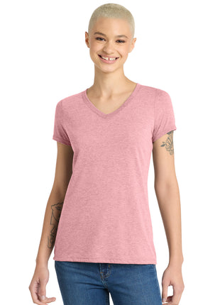 District® Women's Perfect Tri® V-Neck Tee. DM1350L - Wisteria Heather | District