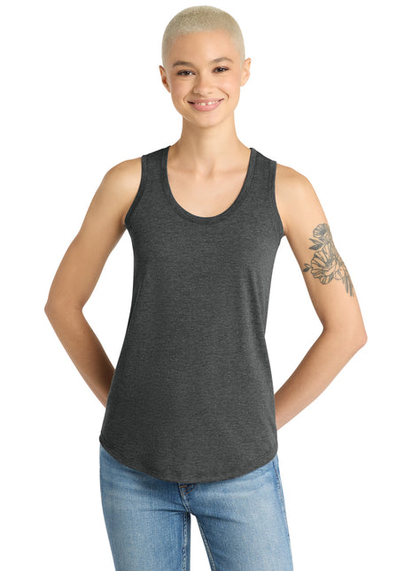 District ® Women's Perfect Tri® Racerback Tank. DM138L - Black Frost | District