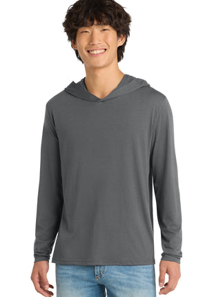 District® Perfect Tri® Long Sleeve Hoodie. DM139 - Charcoal | District