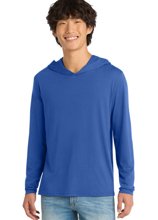 District® Perfect Tri® Long Sleeve Hoodie. DM139 - Deep Royal | District