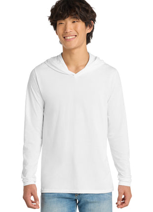 District® Perfect Tri® Long Sleeve Hoodie. DM139 - White | District