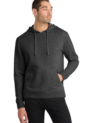 District® Lightweight Fleece Hoodie. DM391 - Heathered Black | District