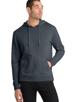 District® Lightweight Fleece Hoodie. DM391 - Heathered Navy | District