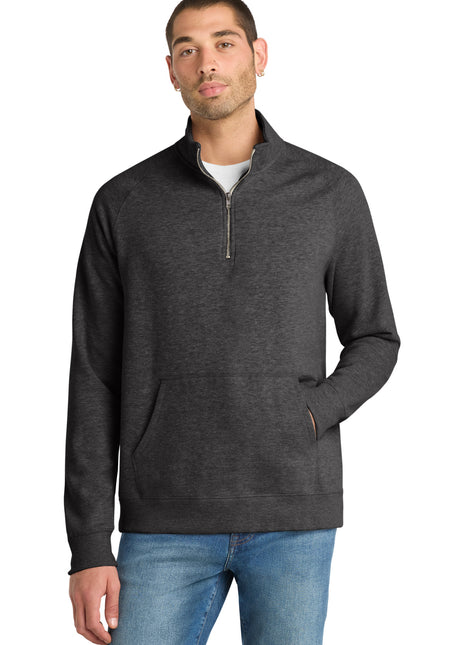 District® Lightweight Fleece 1/4-Zip. DM392 - Heathered Black | District