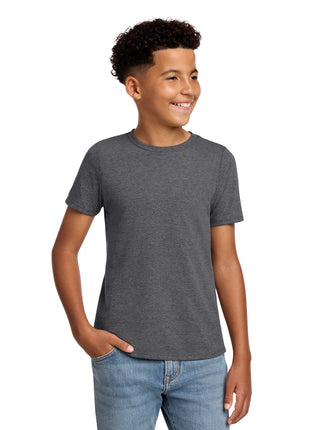 District® Youth Perfect Blend® CVC Tee DT108Y - Heathered Charcoal | District