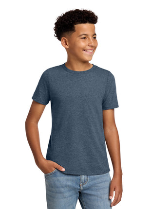 District® Youth Perfect Blend® CVC Tee DT108Y - Heathered Navy | District