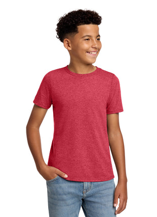 District® Youth Perfect Blend® CVC Tee DT108Y - Heathered Red | District