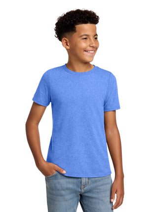 District® Youth Perfect Blend® CVC Tee DT108Y - Heathered Royal | District