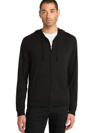 District® Jersey Full-Zip Hoodie. DT1100 - Black | District