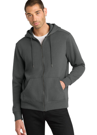 District ® Perfect Weight ® Fleece Full-Zip Hoodie DT1103 - Charcoal | District