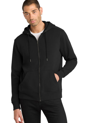 District ® Perfect Weight ® Fleece Full-Zip Hoodie DT1103 - Jet Black | District