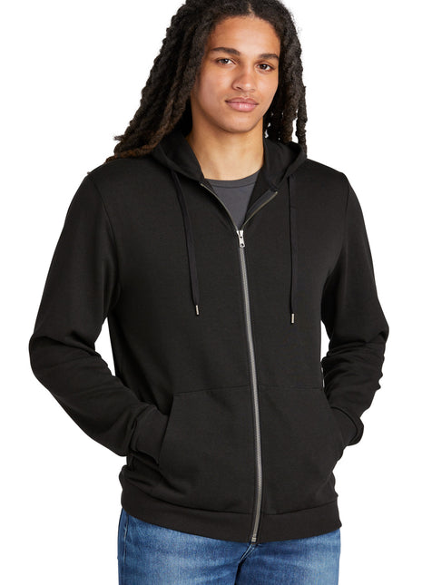 District® Perfect Tri® Fleece Full-Zip Hoodie DT1302 - Black | District
