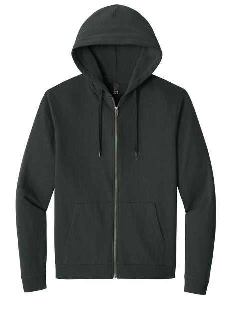 District® Perfect Tri® Fleece Full-Zip Hoodie DT1302 - Deepest Grey | District