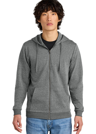 District® Perfect Tri® Fleece Full-Zip Hoodie DT1302 - Grey Frost | District