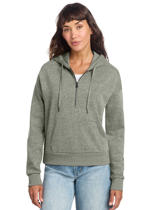 District® Women's Perfect Tri® Fleece 1/2-Zip Pullover DT1311 - Grey Frost | District
