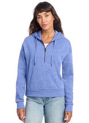 District® Women's Perfect Tri® Fleece 1/2-Zip Pullover DT1311 - Royal Frost | District