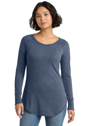 District ® Women's Perfect Tri ® Long Sleeve Tunic Tee. DT132L - Navy Frost | District