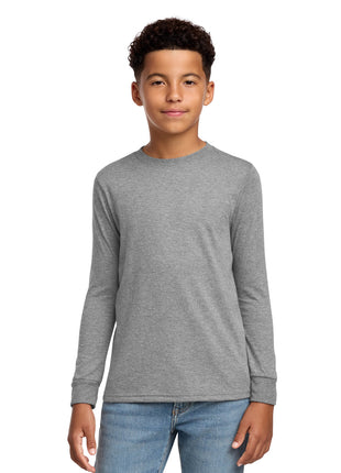 District® Youth Perfect Tri® Long Sleeve Tee DT132Y - Grey Frost | District