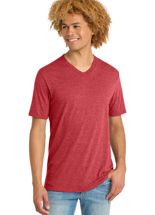 District ®  Perfect Tri® V-Neck Tee. DT1350 - Red Frost | District