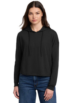 District® Women's Perfect Tri® Midi Long Sleeve Hoodie DT1390L - Black | District