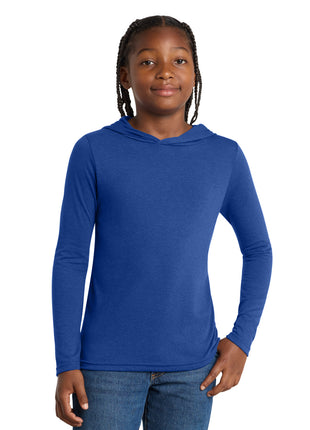 District ® Youth Perfect Tri ® Long Sleeve Hoodie DT139Y - Deep Royal | District