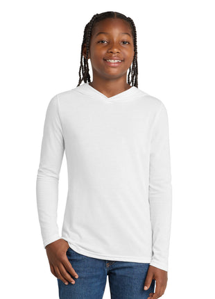 District ® Youth Perfect Tri ® Long Sleeve Hoodie DT139Y - White | District
