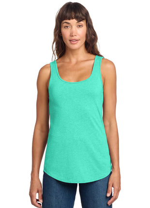 District® Women's Perfect Tri® Relaxed Tank DT151 - Aqua Heather | District