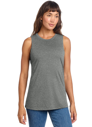 District® Women's Perfect Tri® Muscle Tank DT153 - Heathered Charcoal | District