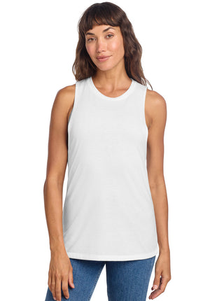 District® Women's Perfect Tri® Muscle Tank DT153 - White | District