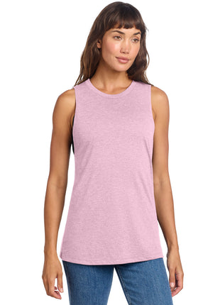 District® Women's Perfect Tri® Muscle Tank DT153 - Wisteria Heather | District
