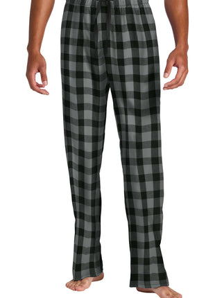 District® Flannel Plaid Pant. DT1800 - Grey/ Black Buffalo Check | District