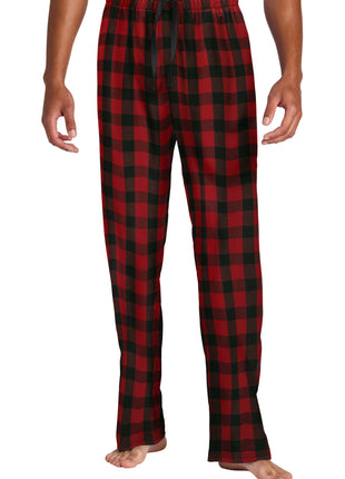 District® Flannel Plaid Pant. DT1800 - Red/ Black Buffalo Check | District