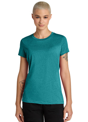 District® Women's Perfect Weight® CVC Tee DT188 - Heathered Teal | District