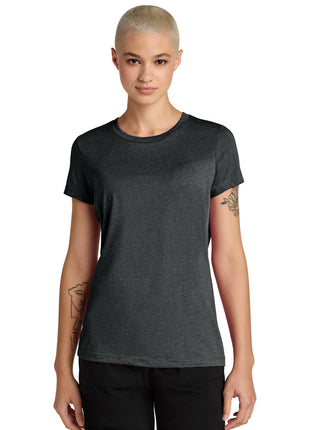 District® Women's Perfect Weight® CVC Tee DT188 - Jet Black Heather | District