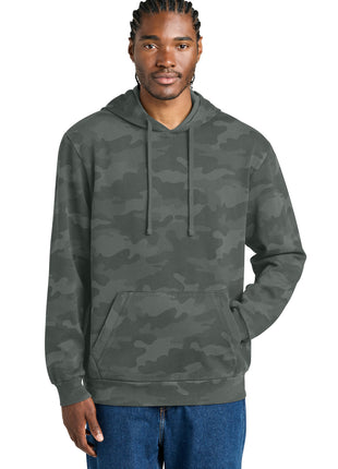 District Wash™ Camo Fleece Hoodie DT2200C - Graphite | District