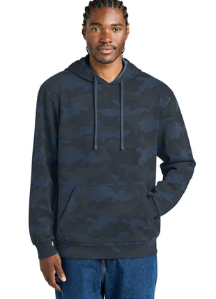 District Wash™ Camo Fleece Hoodie DT2200C - True Navy | District