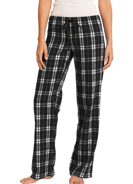 District® Women's Flannel Plaid Pant. DT2800 - Black | District