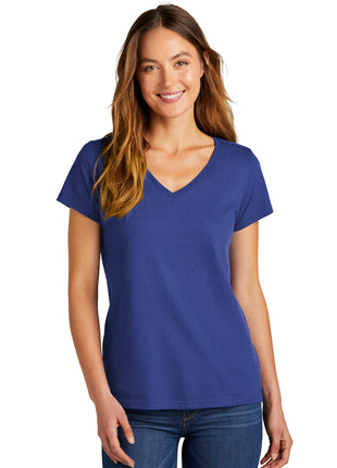 District® Women's The Concert Tee® V-Neck DT5002 - Deep Royal | District