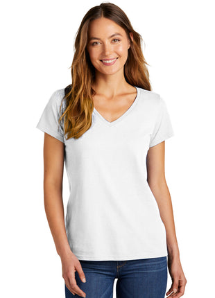 District® Women's The Concert Tee® V-Neck DT5002 - White | District