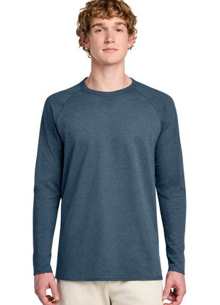 District® Featherweight French Terry™ Long Sleeve Crewneck DT572 - Washed Indigo | District