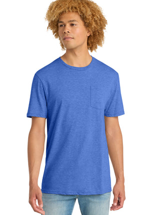 District® Very Important Tee® with Pocket. DT6000P - Heathered Royal | District