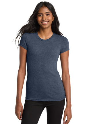 District® Women's Fitted Very Important Tee®. DT6001 - Heathered Navy | District