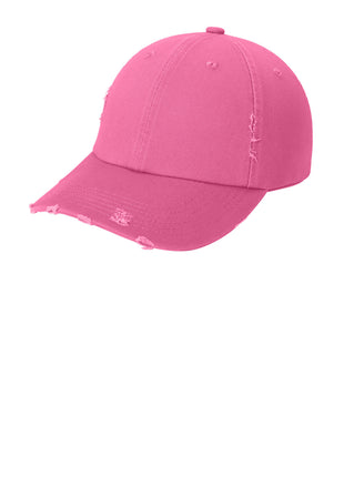District® Distressed Cap. DT600 - True Pink | District