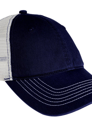 District® Mesh Back Cap. DT607 - New Navy/ White | District