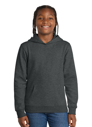 District® Youth V.I.T.™Fleece Hoodie DT6100Y - Heathered Charcoal | District